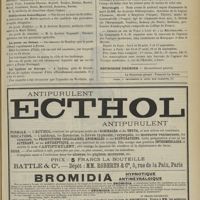 0797 - Page 791 - Chronique et nouvelles scientifiques. Marine / Distinctions honorifiques / La peste en Orient / Le typhus en Europe / Legs / Étranger / Nécrologie / Chemins de fer de Paris à Lyon et à la Méditerranée