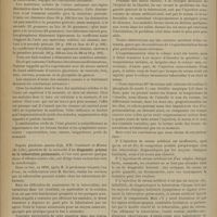 0870 - Page 864 - Congrès français de médecine. (Ve session, Lille 1899). Communications diverses. MM. Grassel et Vedel... : Diagnostic précoce de la tuberculose humaine, avec de faibles doses de tuberculine / MM. Combemale et Mouton... : Diagnostic précoce de la tuberculose pulmonaire