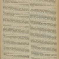 0871 - Page 865 - Congrès français de médecine. (Ve session, Lille 1899). Communications diverses. MM. Combemale et Mouton... : Diagnostic précoce de la tuberculose pulmonaire / M. Desprez... : L'appllication du chloroforme sous défférentes formes du traitement de la tuberculose / MM. Ausset et Derode... : Hémorragies gastro-intestinales et scrotales chez un nouveau-né d'un mois / Lithiase rénale chez le jeune enfant