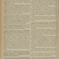 0878 - Page 872 - Congrès français de médecine. (Ve session, Lille 1899). Communications diverses. M. Carageorgiadès... : Urticaire pleurétique / M. Castelain... : Dans la clientèle privée / M. Rispal... : Pneumonie chronique ulcéreuse / M. Lichwitz... : Disproportion entre la fréquence des empyèmes des cavités accessoires du nez sur le vivant et sur le cadavre / M. Berlioz... : Les matériaux solides de l'urine subissent une légère diminution dans la tuberculose pulmonaire / M. E. Rondot... : Manifestations initiales de la tuberculose pulmonaire dans la région du hile / M. Desoil... : Contusion thoracique