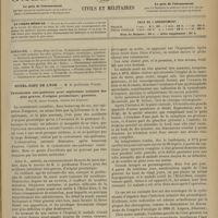 0883 - Page 877 - Sommaire / Hôtel-Dieu de Lyon. M. le Professeur Poncet. Cystostomie sus-pubienne pour septicémie urinaire des plus graves, d'origine prostatique ; guérison. Par M. Alexis Garrel...