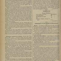 0908 - Page 902 - Revue de la presse étrangère. Rôle respectif de l'urine et des selles dans la dissémination de la fièvre typhoïde. (Horton Smith. The Lancet, 20 mai, p. 1346) / Recherches récentes sur la malaria. (Thayer. Med. News, 20 mai 1899, p. 617) / Formulaire. Poudre dentifrice / Chronique et nouvelles scientifiques. Marine / Distinctions honorifiques / La peste en Europe