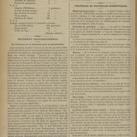 0968 - Page 962 - Formulaire. Traitement de la scarlatine. (Belgique médicale) / Intérêts professionnels. De l'exercice de la médecine sous un pseudonyme / Chronique et nouvelles scientifiques. Hôpitaux de Province / Facultés de Province / Marine / L'Académie de médecine / Distinctions honorifiques / Nécrologie / La fièvre typhoïde dans l'armée / La peste