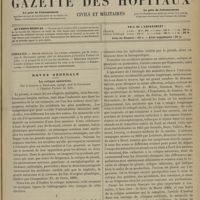 0971 - Page 965 - Sommaire / Revue générale. La colique saturnine. Par le Docteur A. Deléarde... I. Définition