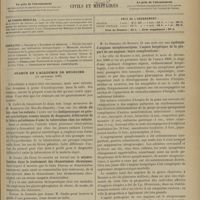 0991 - Page 985 - Sommaire / Séance de l'Académie de médecine. (19 septembre 1899). M. Cadet de Gassicourt, deux mémoires de M. Moncorvo... : Abcès du foie chez les enfants ; badigeonnages au gaïacol synthétique comme moyen de diagnostic différentiel de la fièvre paludéenne d'avec la tuberculose chez les enfants / M. Gaube... : Minéralisation dans le traitement des rhumatismes chroniques / M. Le Damany... : Épidémie d'angines streptococciques ; l'aspect herpétique de la plupart de ces angines ; leurs complications