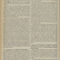 1020 - Page 1014 - Congrès de l'association française pour l'avancement des sciences. XXVIIIe session, tenue à Boulogne-sur-Mer, du 14 au 21 septembre 1899. (Suite et fin). Électricité médicale. Étude physiologique de la vision dans l'examen radioscopique. M. A. Béclère... / La radiographie et la radioscopie stéréoscopiques. M. T. Marie... / Cystites et cystalgies consécutives aux opérations sur l'utérus, M. Desnos... montre quels sont les résultats éloignés de l'électrolyse de l'urèthre