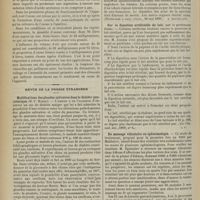 1022 - Page 1016 - Congrès de l'association française pour l'avancement des sciences. XXVIIIe session, tenue à Boulogne-sur-Mer, du 14 au 21 septembre 1899. (Suite et fin). Électricité médicale. Sur la production de l'ozone par les courants de haute fréquence. MM. H. Bordier et Moreau... / Revue de la presse étrangère. Modifications des glandes salivaires dans le diabète pancréatique (H. F. Harris). (Boston med. a. surg. Journ., 18 mai 1899) / Sur la digestion artificielle du lait, par le Professeur Jemma. (La Clin. méd. ital., 1899, n° 6) / Du massage vibratoire en ophtalmologie