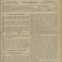 1039 - Page 1033 - A nos lecteurs / Sommaire / Des accidents due à l'électricité. Soins à donner aux foudroyés. Par M. C. Walckenaer...