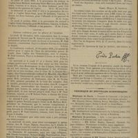 1044 - Page 1038 - Variétés. Le décanat de Guy Patin, par le Docteur A. Corlieu / Chronique et nouvelles scientifiques. Hôpitaux de Paris / Hôpitaux de Province / Écoles de médecine