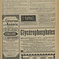 1045 - Page 1039 - Chronique et nouvelles scientifiques. Inauguration d'Hôpital / Marine / La fièvre typhoïde à Lyon / Nécrologie / Fêtes commémoratives en l'honneur d'A. Volta, à l'occasion du centenaire de la pile (Côme, 1-5 octobre 1899) / Emploi vacant