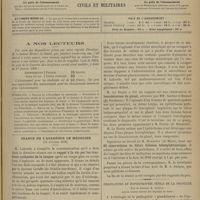 1075 - Page 1069 - A nos lecteurs / Sommaire / Séance de l'Académie de médecine. (10 octobre 1899). M. Laborde : Rappel à la vie les tractions rythmées de la langue / M. Le Dentu : Leucokératose du gland, adressée par MM. Aucher et Binaud... / M. Mousséos... : 60 observations de fièvre bilieuse hémoglobinurique / Prostatites et hypertrophie sénile de la prostate, par le Docteur A. Guépin...