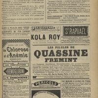 1105 - Page 1099 - Chronique et nouvelles scientifiques. Marine / Statistique / La peste à Oporto / Une école de pharmacie pour femmes / Nécrologie