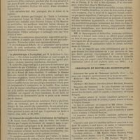 1115 - Page 1109 - Revue de la presse. Thérapeutique. L'huile dans le traitement de la peste / La photothérapie à l'acétylène, par M. le Docteur G. Colleville. (Gaz. hebd., n° 80, 1899) / Le bromure de camphre dans le traitement de l'épilepsie. (Th. de Paris, 1899) / Le sérum antivenimeux de Calmette dans les piqûres de la vive. (Arch. de méd. et pharm. milit., oct. 1899) / Chronique et nouvelles scientifiques. Concours des prix de l'internat / Concours de l'internat