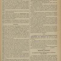 1133 - Page 1127 - Association française de chirurgie. [XIIIe Congrès de chirurgie, 1899 (suite)]. Caecum. M. Bouilly : Rétrécissement cicatriciel et un cas de tuberculose du caecum / M. Doyen : Rétrécissement cicatriciel / Appendice. M. Roux : Appendicite / Relation de 21 opérations d'appendicite suivies de succès. M. Guillemain... / Rate. M. Jonnesco : 29 splénectomies pour splénomégalie avec adhérences. (A suivre) / Médecine pratique. Les injections d'huile créosotée dans le traitement des chéloïdes