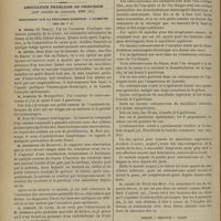 1140 - Page 1134 - Séance de l'Académie de médecine. (24 octobre 1899). M. Courtade : Causes de la surdité de Jean-Jacques Rousseau / Association française de chirurgie. [XIIIe Congrès de chirurgie, 1899 (fin)]. Discussion sur la deuxième question : « tumeurs des os ». M. Gross... / Vessie - rectum - vagin. M. Auvray : Malformation ano-rectale consistant dans un abouchement du rectum dans la vessie