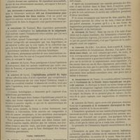 1141 - Page 1135 - Association française de chirurgie. [XIIIe Congrès de chirurgie, 1899 (fin)]. Vessie - rectum - vagin. M. Auvray : Malformation ano-rectale consistant dans un abouchement du rectum dans la vessie / MM. Boursier et Monod... : 415 cas d'ovariotomies pour kystes simultanés des deux ovaires / M. Delangre... : Indications de la colpotomie / M. Adenot : L'épithélioma primitif du vagin / Voies urinaires. M. Lejars : Abcès anti-rénaux de diagnostic difficile / M. Carlier... : Abcès sous-rénal / M. Braquehaye... : Traitement de la fistule vésico-vaginale par un procédé nouveau / M. Lavaux... : Pronostic et le traitement chirurgical de l'hématurie