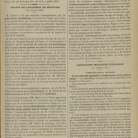 1183 - Page 1177 - Revue générale. Des ostéomes intra-musculaires d'origine traumatique. Par Paul Boudin... / Séance de l'Académie de médecine. (31 octobre 1899). M. Gautier : Préparations cacodyliques / M. Hervieux, proposition faite par M. Loir... et communiquée par M. Brouardel : Vaccinations dans les pays chauds pendant les mois de juin à novembre / MM. Marey et Le Dentu, sur un appareil imaginé par M. Contremoulin : Détermination du siège exact des projectiles ayant pénétré dans le cerveau / M. Maurice de Fleury : Accidents nerveaux au cours du petit brightisme / Association française d'urologie. [IVe session (fin)]. Communications diverses. De la cryoscopie appliquée à l'exploration de la fonction rénales. M. Albarran, en son nom et au nom de MM. Léon Bernard et Boursquet / M. Albarran... : Les néphrites chez les cancéreux