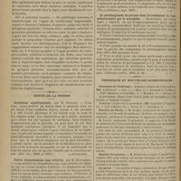 1232 - Page 1226 - Leçons de bactériologie pratique ; par le Docteur Lesné... / Revue de la presse. Scarlatine expérimentale, par M. Stickler. (Med. Rec., 1899, n° 1505) / Fièvre rhumatismale sans arthrite, par M. Hawthorne. (The practitionner, sept. 1899) / Le permanganate de potasse dans le traitement de l'empoisonnement par la morphine. (Settimana medica, 1899, n° 44) / Chronique et nouvelles scientifiques. Concours de l'internat / Faculté de Paris / Hôpital Trousseau / La peste