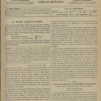 1247 - Page 1241 - A nos lecteurs / Sommaire / Paris, le 20 novembre 1899 / Plaie du foie par instrument tranchant. Laparotomie d'urgence, suture du foie, guérison ; par M. Albert Jacomet...