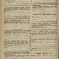 1292 - Page 1286 - Revue de la presse. Thérapeutique. Traitement des infections pulmonaires graves par la saignée et les injections salines hypodermiques. (Bull. gén. de thér., 23 nov. 1899) / Variétés. Le martelage de la rate / Chronique et nouvelles scientifiques. Grave incident au concours de l'internat / Concours de l'internat / Distinctions honorifiques / A la chambre / Nécrologie / Bulletin bibliographique