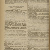 1312 - Page 1306 - Séance de la Société médicale des hôpitaux. (1er décembre 1899). MM. L. Rénon et L. Devilliers : Bronchite membraneuse chronique aspergillaire primitive / Faculté de médecine de Paris. (Actes du 11 au 16 décembre 1899). Examens de doctorat / Chronique et nouvelles scientifiques. L'incident du concours de l'internat / Hôpitaux de Province / Écoles de médecine / Guerre / Marine / Distinctions honorifiques / Nécrologie