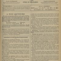 1315 - Page 1309 - A nos lecteurs / Sommaire / Chronique et nouvelles scientifiques. L'incident du concours de l'internat / L'Académie de médecine / Fondation Osiris / Marine / Nomination / Chambre des députés / Un complot contre la République