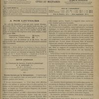 1359 - Page 1353 - A nos lecteurs / Sommaire / Revue générale. Les fonctions du thymus, d'après la physiologie et la pathologie. Par M. L.-M. Bonnet... III. Données fournies par la thérapeutique