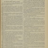 0043 - Page 37 - Thérapeutique. Les injections hypodermiques de bichlorhydrate de quinine dans le paludisme aigu ou chronique. (Bull. de l'hôp. civil français de Tunis, 25 déc. 1899) / Intérêts professionnels. Des expertises médico-légales en Tunisie / Chronique et nouvelles scientifiques. L'incident du concours de l'internat / Concours de l'internat / Hôpitaux de Province / Facultés de Province / Collège de France / Distinctions honorifiques