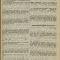 0055 - Page 49 - Revue bibliographique. Les armes blanches, leur action et leurs effets vulnérants, par MM. Nimier... et Laval... / Tableaux synoptiques d'hygiène, par le Docteur P. Reille / Eléments de physiologie ; par F. Laulanié... Premier fascicule : Considérations générales ; - Fonctions de nutrition : Alimentation ; digestion ; absorption ; sang ; circulation et respiration / Chronique et nouvelles scientifiques. Concours de l'internat / Faculté de Paris
