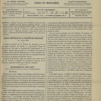 0139 - Page 133 - Sommaire / Séance annuelle de la Société de chirurgie (31 janvier 1900) / Maisonneuve (1809-1897). Eloge prononcé par M. Paul Reclus...