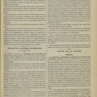0161 - Page 155 - Deux cas d'élongation nerveuse (maladie de Raynaud et gangrène des extrémités) ; par R. de Bovis... / Séance de l'Académie de médecine (6 février 1900). M. Gautier : Recherches sur la présence de l'arsenic dans l'organisme / M. Lagrange... : Pathogénie des kystes de l'iris / Revue de la presse. Médecine. Le rachitisme : symptômes, endémicité et rapports avec l'humidité « relative », par O. E. Hagen-Thorn