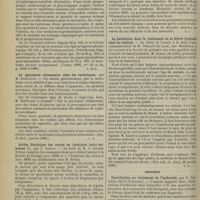 0162 - Page 156 - Revue de la presse. Médecine. Le rachitisme : symptômes, endémicité et rapports avec l'humidité « relative », par O. E. Hagen-Thorn. (Vratch, 1899, nos 43 et 44, p. 1258 et 1288) / La glycosurie alimentaire chez les rachitiques, par M. Nobécourt. (Soc. de biol., janvier 1900) / Action diurétique des sucres en injections intra-veineuses, par J. Arrous / La balnéation dans le traitement de la fièvre typhoïde chez les enfants. (Echo méd. du Nord, 28 janvier 1900) / Chirurgie. Contribution au traitement de l'hydrocèle, par M. Ugo Arturo Betti... (Gazz. degli Ospedali e delle Clin., 21 janvier 1900)