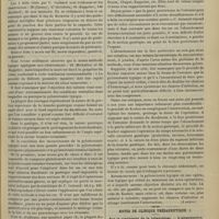 0181 - Page 175 - De la pylorectomie par le procédé de Billroth. (Première manière) ; par M. Guillot... (A suivre) / Notes de clinique thérapeutique sur le traitement de la tuberculose. L'alimentation des tuberculeux. Par M. Courtois-Suffit...