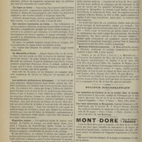 0196 - Page 190 - Chronique et nouvelles scientifiques. L'incinération des gadoues / La lèpre en Crète / Les mesures sanitaires en Italie / De Marseille à Paris / Les médecins militaires en Allemagne / Singulière suture / Comment Berlioz faillit devenir médecin / Muséum d'histoire naturelle / Bulletin bibliographique