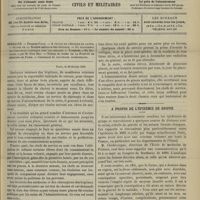 0239 - Page 233 - Sommaire / Paris, le 26 février 1900 / A propos de l'épidémie de grippe