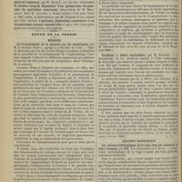 0254 - Page 248 - Séance de l'Académie de médecine (27 février 1900) / Revue de la presse. Médecine. La transmission de la malaria par les moustiques, par M. le Docteur Verdun... (Analysé par M. Deléarde in Bull. de la soc. centr. de méd. du nord, 26 janvier 1900.) / Oreillons à début testiculaire, par M. Edwards. (Journ. of the Amer. med. Assoc., 14 oct. 1899) / Anatomie pathologique. Les lésions histologiques de la rage chez les animaux et chez l'homme, par MM. Van Gehuchten et C. Nelis