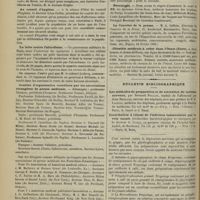 0276 - Page 270 - Chronique et nouvelles scientifiques. Guerre / Marine / Au conseil d'hygiène / La lutte contre l'alcoolisme / Comités d'organisation constitués par les associations étrangères de presse médicale / Nécrologie / Le courrier de la presse / Clientèle médicale à céder dans l'Ouest... / Bulletin bibliographique