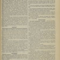 0283 - Page 277 - Revue de la presse. Médecine. Nouveau lieu d'élection pour la revaccination. (Deuts. med. Wochens., 15 fév. 1900) / La cure d'huile contre la constipation. (Lyon méd., 21 janv. 1900) / Chirurgie. Complications nerveuses dans les fractures de l'humérus. (Arch. f. Chir., 1899, n° 15) / Gynécologie. Sensibilité génitale. (Médecine mod., 7 mars 1900) / Thérapeutique. Un nouvel antiseptique, l'aniodol