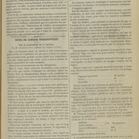 0301 - Page 295 - Hôtel-Dieu de Lyon. M. le Professeur A. Poncet. Note sur un énorme calcul vésical d'oxalate de chaux avec perforation de la vessie. Par M. Xavier Delore... / Notes de clinique thérapeutique. Sur le traitement de la variole. Par M. Courtois-Suffit...