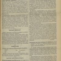 0327 - Page 321 - Séance de la Société de chirurgie. (15 mars 1900). M. Kirmisson sur une observation de M. Dubouquet : Guérison d'un mal de Pott par le décubitus ventral / M. Terrier sur un travail de M. Vuillette ... : Emploi de l'eau oxygénée dans un cas de septicémie gagréneuse / Pratique médicale / Formulaire. Formule pour injections hypodermiques de gélatine / Revue bibliographique. Clinique des maladies du système nerveux [hospice de la Salpétrière, 1897-1898]..., par M. le Professeur Raymond. [L. Babonneix] / Dictionnaire des termes techniques de médecine, par les docteurs M. Garnier et V. Delamare..., avec une préface de G.-H. Roger...