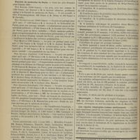 0328 - Page 322 - Revue bibliographique. Dictionnaire des termes techniques de médecine, par les docteurs M. Garnier et V. Delamare..., avec une préface de G.-H. Roger... / Chronique et nouvelles scientifiques. Faculté de médecine de Paris / Guerre / Statistique / Nécrologie / Les cigales employées comme médicament / Pensée