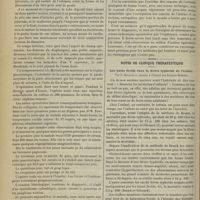 0340 - Page 334 - Note sur un cas de résection de l'estomac de la première portion du duodénum et d'une grande partie du pancréas ; par M. A. Ricard... / Notes de clinique thérapeutique. Les bains froids dans la fièvre typhoïde de l'enfant. Par C. Bacaloglu...