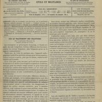 0359 - Page 353 - Sommaire / Sur le traitement des fractures ; par le Professeur Delorme...