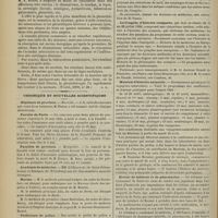 0436 - Page 430 - Revue de la presse. Thérapeutique. Traitement de la syphilis par les injections de sérum antisyphilitique. (Rev. de thér. méd.-chir.) / Applications thérapeutiques de la lumière électrique. (Wratch, 1899, n° 38) / Chronique et nouvelles scientifiques. Hôpitaux de Province / Faculté de Paris / Facultés de Province / Académie de médecine / Marine / Préfecture de police / Nomination / XIIIe Congrès international de médecine / Le congrès d'histoire comparée / Muséum d'histoire naturelle / Erreur de médecin et de pharmacien / Nécrologie
