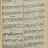 0459 - Page 453 - Revue de la presse. Maladies de l'enfance. Le tabes chez les enfants. (Revue russe de psychiatrie, 1899, n° 10) / Laryngologie. La laryngectomie intercrico-thyroïdienne chez l'adulte. (Soc. des sc. méd. de Montpellier, 5 janvier 1900) / Thérapeutique. Traitement des pneumonies et broncho-pneumonies infectieuses par la saignée, les injections de sérum artificiel et les enveloppements froids