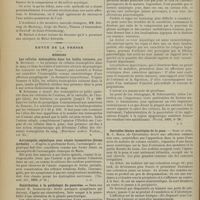 0522 - Page 516 - Séance de l'Académie de médecine (1er mai 1900). M. Panas : Guérison de la myopie sans opération / Revue de la presse. Médecine. Les cellules éosinophiles dans les bulles cutanées, par M. Bettmann. (Münchener medicin Wochens., vol. XL) / Acromégalie céphalique avec ataxie locomotrice (forme juvénile). (Clin. méd. ital., 1899, n° 11) / Contribution à la pathologie du pancréas. (Wratch, 1899, n° 38) / Sarcoïdes bénins multiples de la peau. (La policlinique, 1900, n° 8)