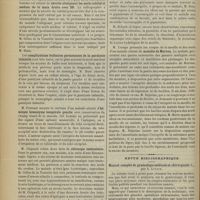 0534 - Page 528 - Séance de la Société de neurologie. (3 mai 1900). MM. Cestan et Bourgeois : Syndrome de Weber / M. Huet : Névrite atteignant les nerfs cubital et médian de la main droit avec DR / Complications bulbaires persistantes de la paralysie infantile / M. Ferrand : Hémiopie homonyme temporale gauche / M. Chipault : Chirurgie testiculaire / Acromégalie et du gigantisme. M. Achard / M. Lesage : Maladie de Morvan / Revue bibliographique. Manuel complet de gynécologie médicale et chirurgicale, par A. Lutaud