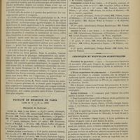 0575 - Page 569 - Revue bibliographique. Guide pratique d'électrothérapie gynécologique, par M. Albert Weil. Préface de M. le Professeur Gariel... / Faculté de médecine de Paris. (Actes du 21 au 26 mai 1900). Examens de doctorat / Chronique et nouvelles scientifiques. Facultés de Province / L'École supérieure de pharmacie / Asiles d'aliénés / Guerre / Marine