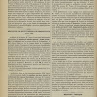 0622 - Page 616 - Notes de clinique thérapeutique. Hygiène alimentaire du diabète sucré. Le pain du diabétique ; par M. Guihal... / Séance de la Société médicale des hôpitaux. (25 mai 1900). M. Netter : Méningite cérébro-spinale à forme prolongée / MM. Variot et Chicolot : Résultats que peut fournir la radioscopie des organes thoraciques / Observations de M. Chauffard sur le groupement des diverses cirrhoses hypertrophiques biliaires, amené MM. Gilbert et Fournier / Médecine pratique. Traitement spécifique de la fièvre typhoïde