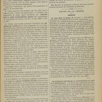 0629 - Page 623 - Séance de l'Académie de médecine. (29 mai 1900)M. Metchnikoff, en son nom et en celui de M. Besredka : Action des faibles doses d'hémolysine humaine / M. Tuffier : Injection dans la cavité arachnoïdienne spinale / M. Valude : Opérations sur l'orbite / M. de la Mallerée... : Vapeurs d'aldéhyde formique / M. Suarez de Mendoza : Ouverture totale ou partielle des cavités de l'oreille moyenne / Revue de la presse. Médecine. Le coeur dans la grippe. (Birmingh. med. Rev., nov. 1899) / Les érythèmes rubéoliforme et scarlatiniforme au cours de la dothiénentérie
